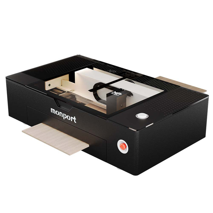 MONPORT ONYX 55W Desktop CO2 Laser Cutter with Upgraded Rotary Axis