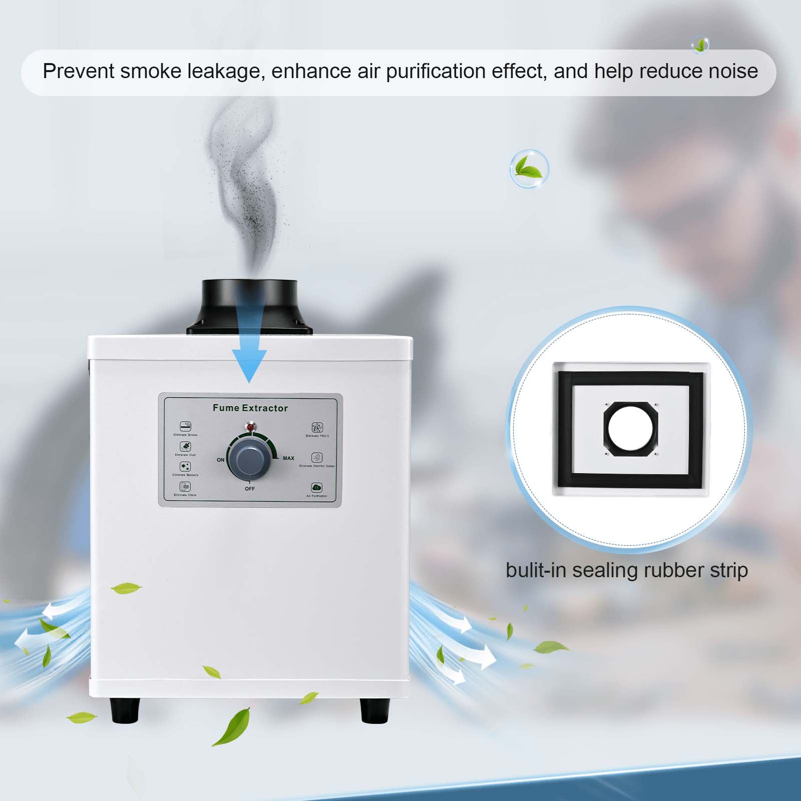120W Fume Extractor Air Purifier Fiber Laser Marking Machine / CO2 Laser Cutter 120W Fume Extractor Air Purifier Fiber Laser Marking Machine / CO2 Laser Cutter