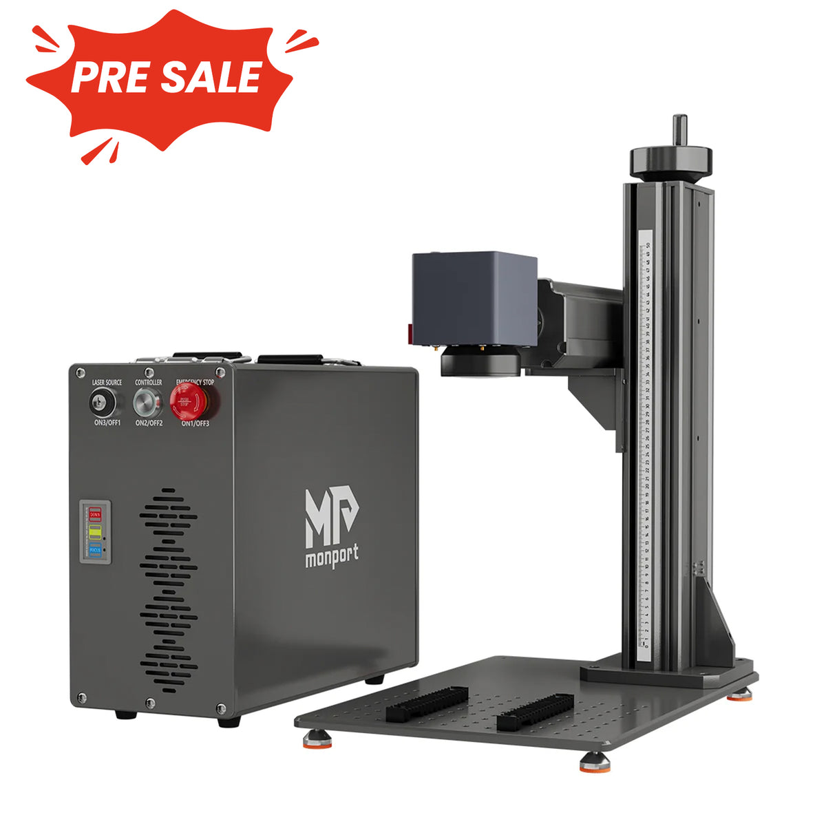 Monport GT 50W/60W Split Fiber Laser Engraver & Marking Machine With AutoFocus  (7.9" x 7.9")