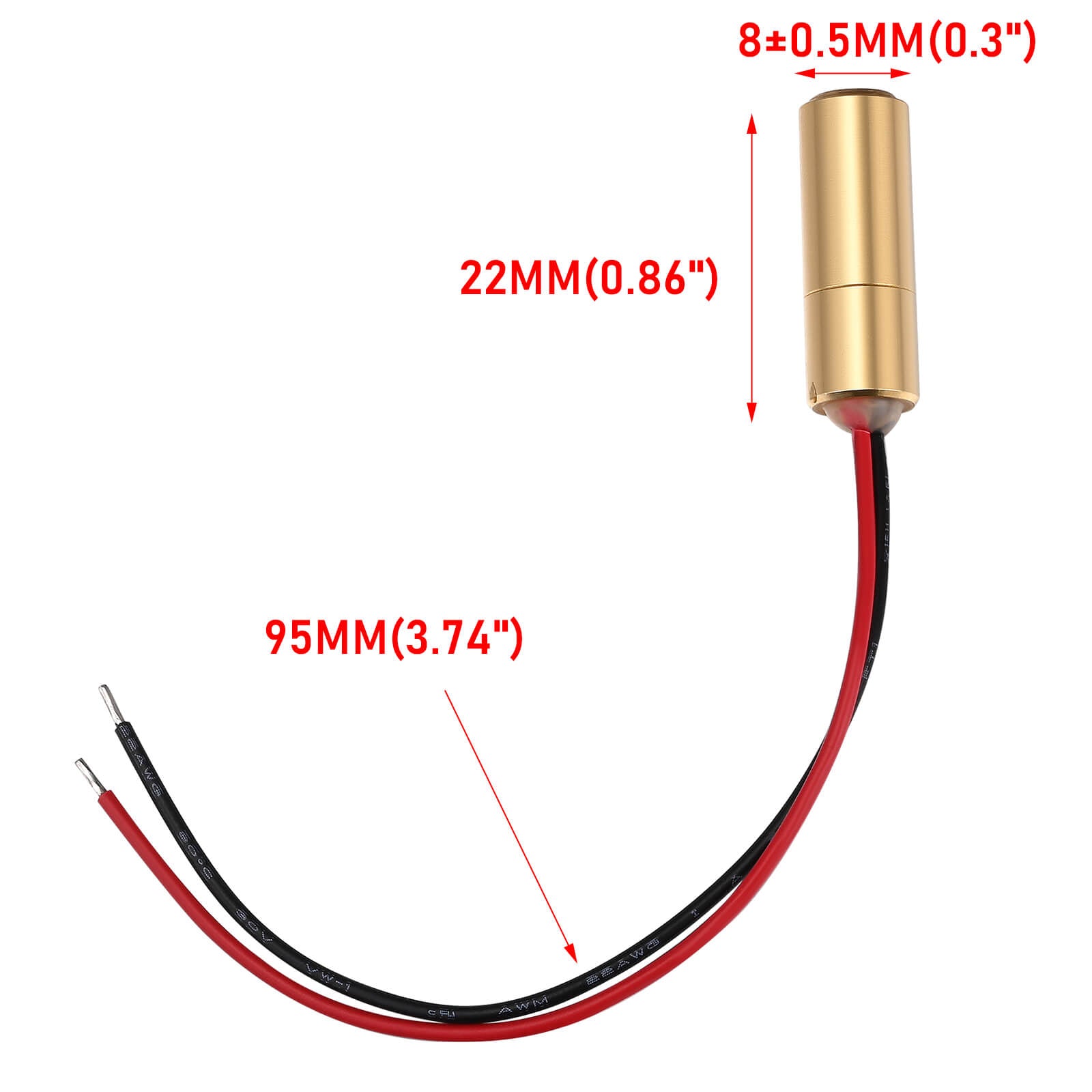 Monport Red Dot Laser Pointer for 40W-150W CO2 Laser Engraver