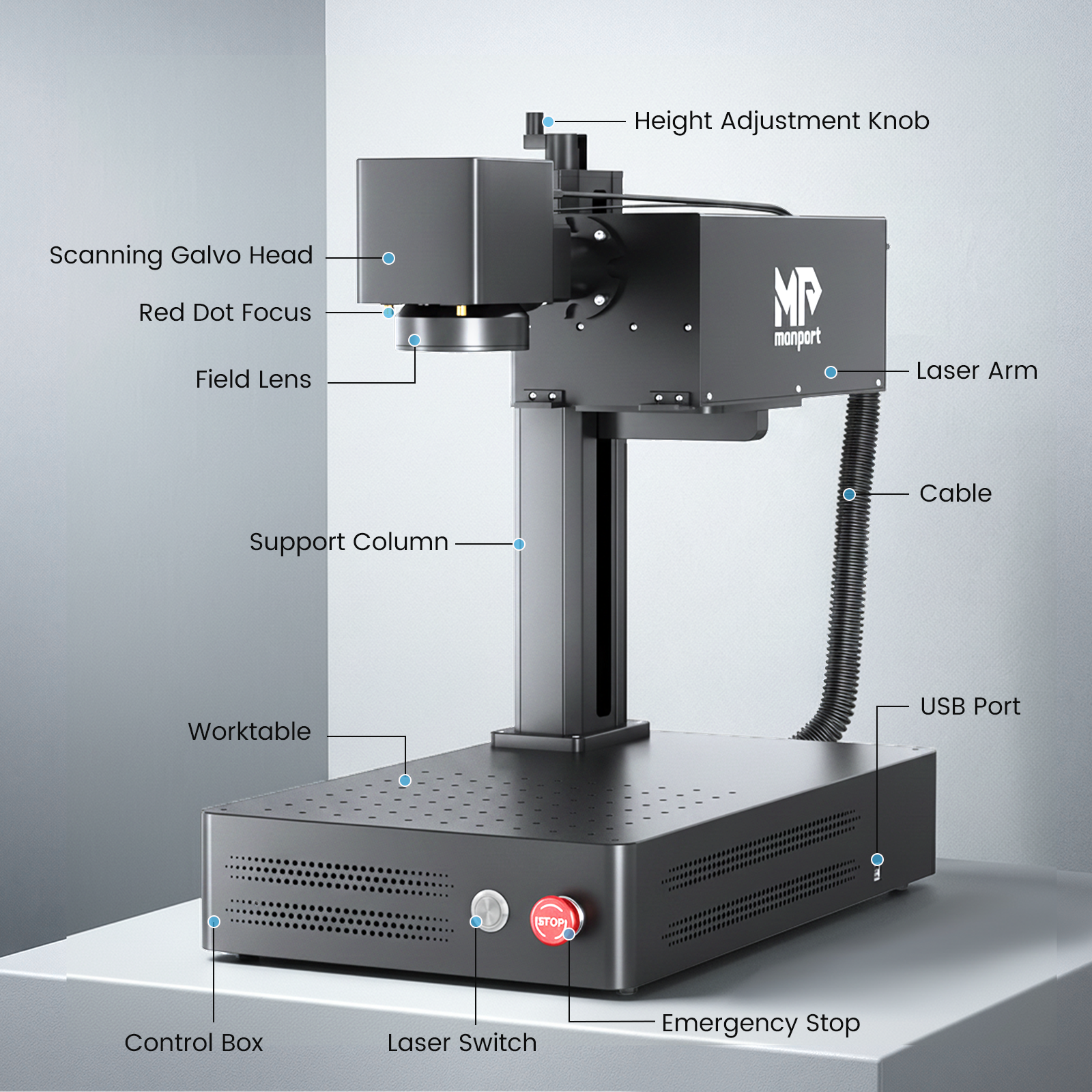 Monport GM 10W UV Laser Engraver & Marking Machine
