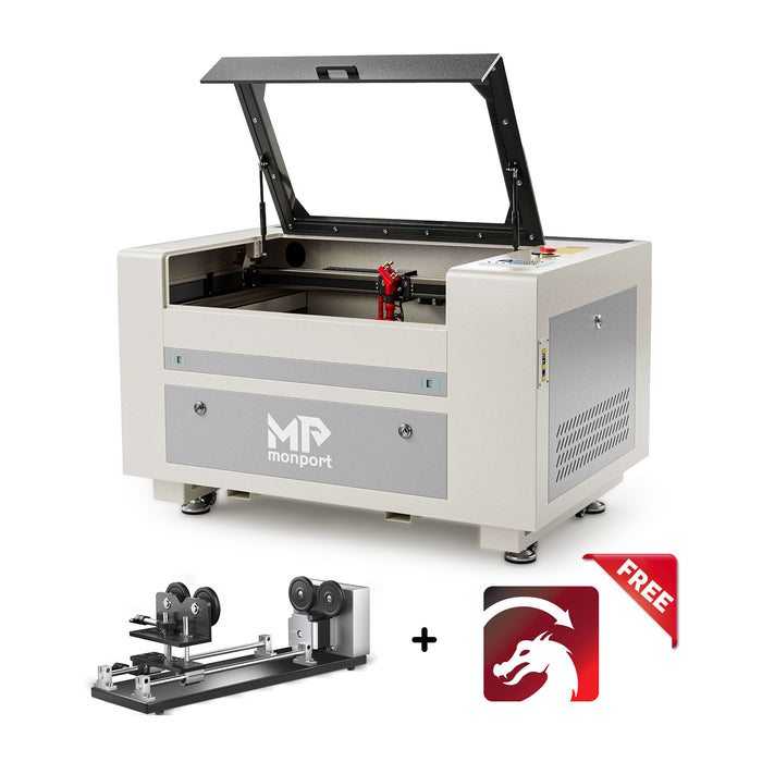 Special Offer | Monport 60W CO2 Laser Engraver & Cutter (24" x 16") with Autofocus