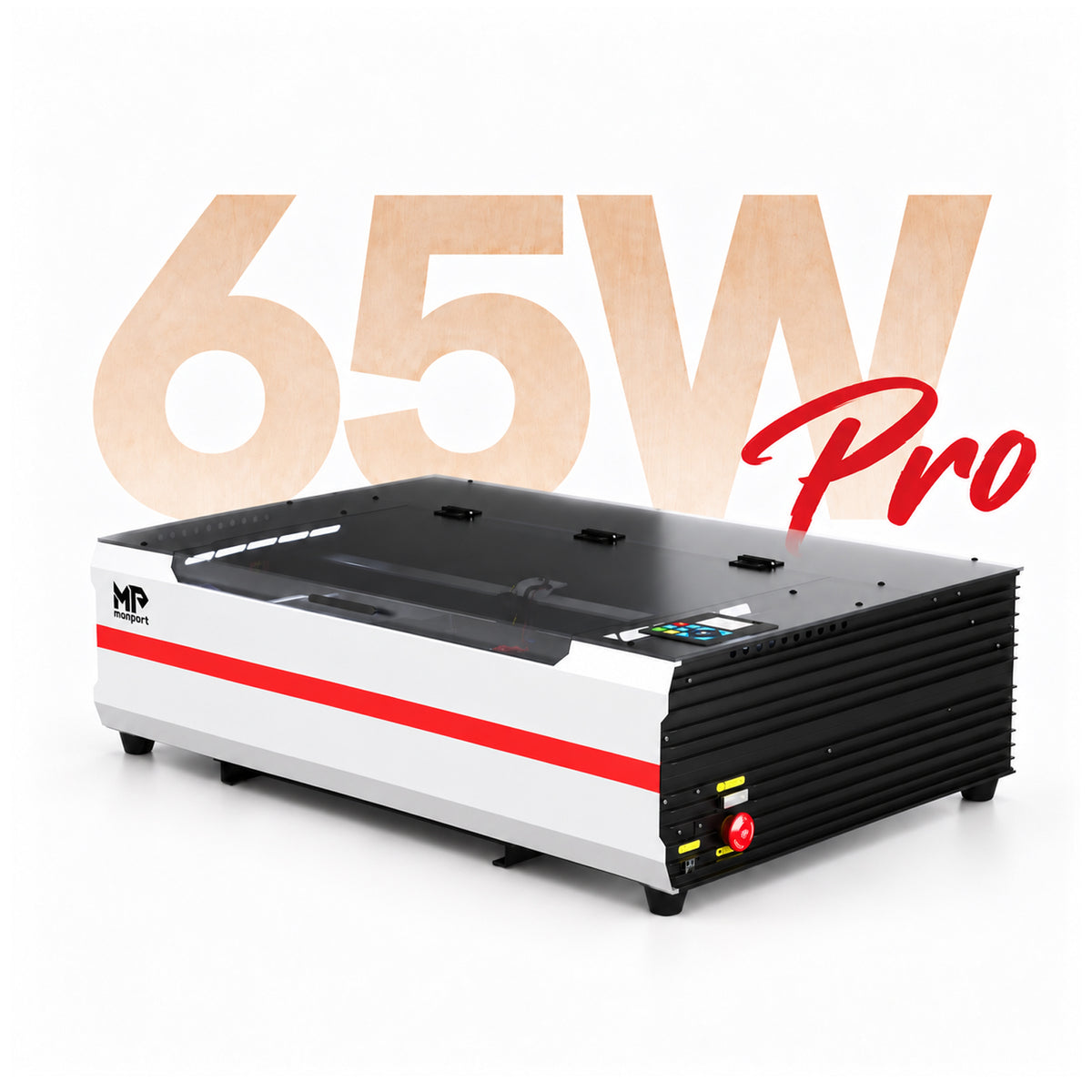 Brand New Monport Reno 65W Desktop CO2 Laser Engraver (24"×16") | Built-In Water Cooling, DSP Controller, Magnetic Assisted Focus