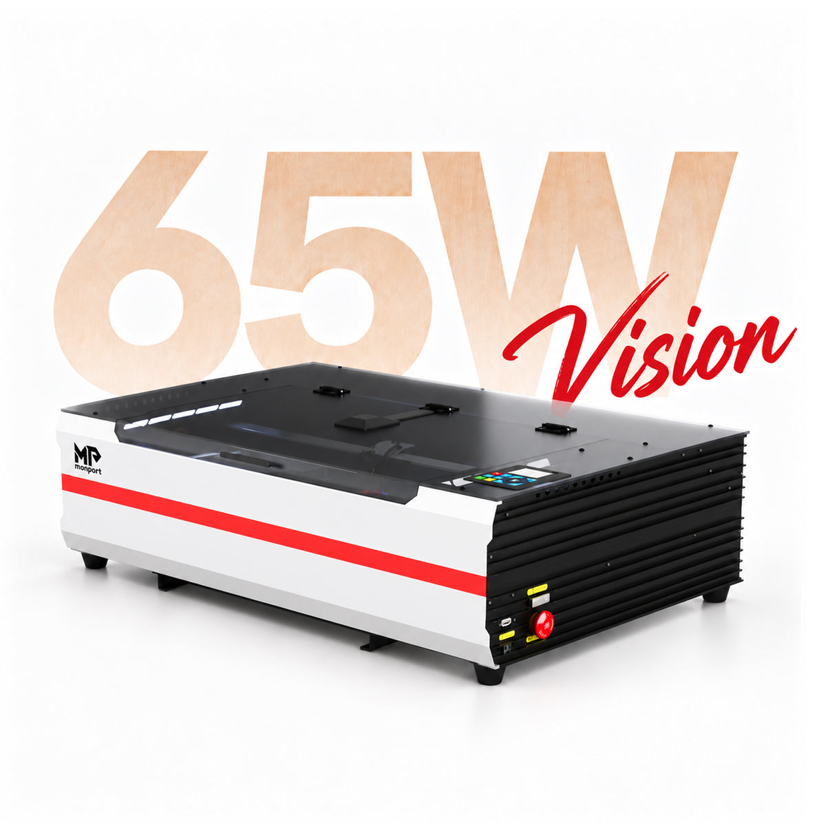 Brand New Monport Reno 65W Desktop CO2 Laser Engraver (24"×16") | Built-In Water Cooling, DSP Controller, Magnetic Assisted Focus