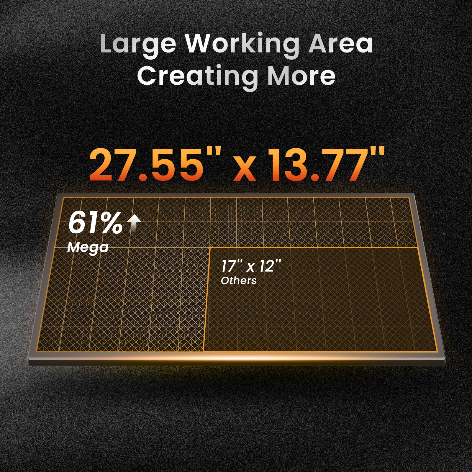 Monport 70W CO2 Laser Engraver & Cutter with Camera and 14" x 28" Working Area