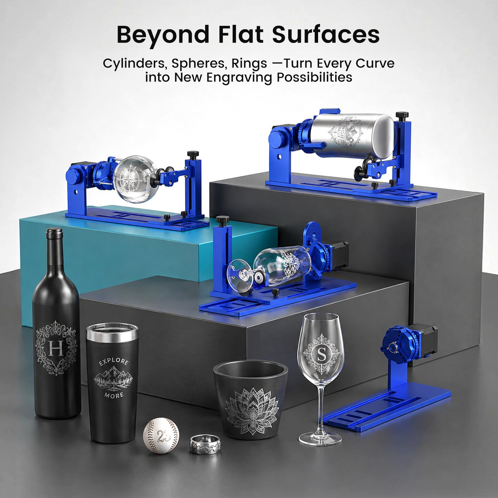 Monport Multifunctional Rotary Axis Compatible with Reno & GPro Vision Laser Machines