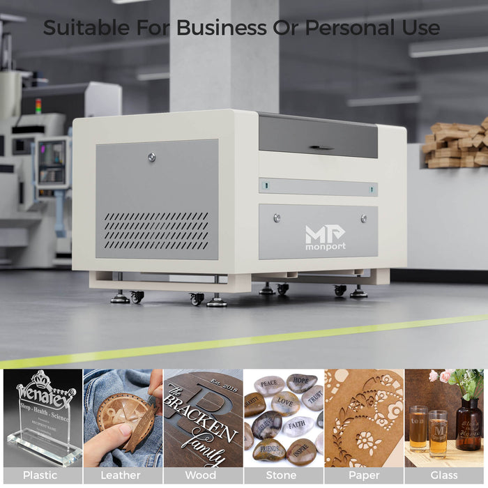 Special Offer | Monport 60W CO2 Laser Engraver & Cutter (24" x 16") with Autofocus