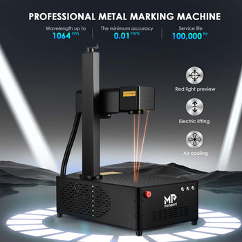 Monport GI 20W Integrated MOPA Fiber Laser Engraver & Marking Machine with Electric Lifting