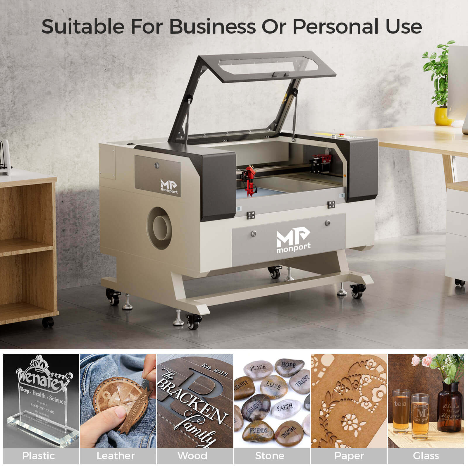 Monport 60W CO2 Laser Engraver & Cutter (28