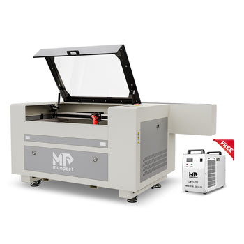 Monport 80W CO2 Laser Engraver & Cutter (24" x 16") with Autofocus