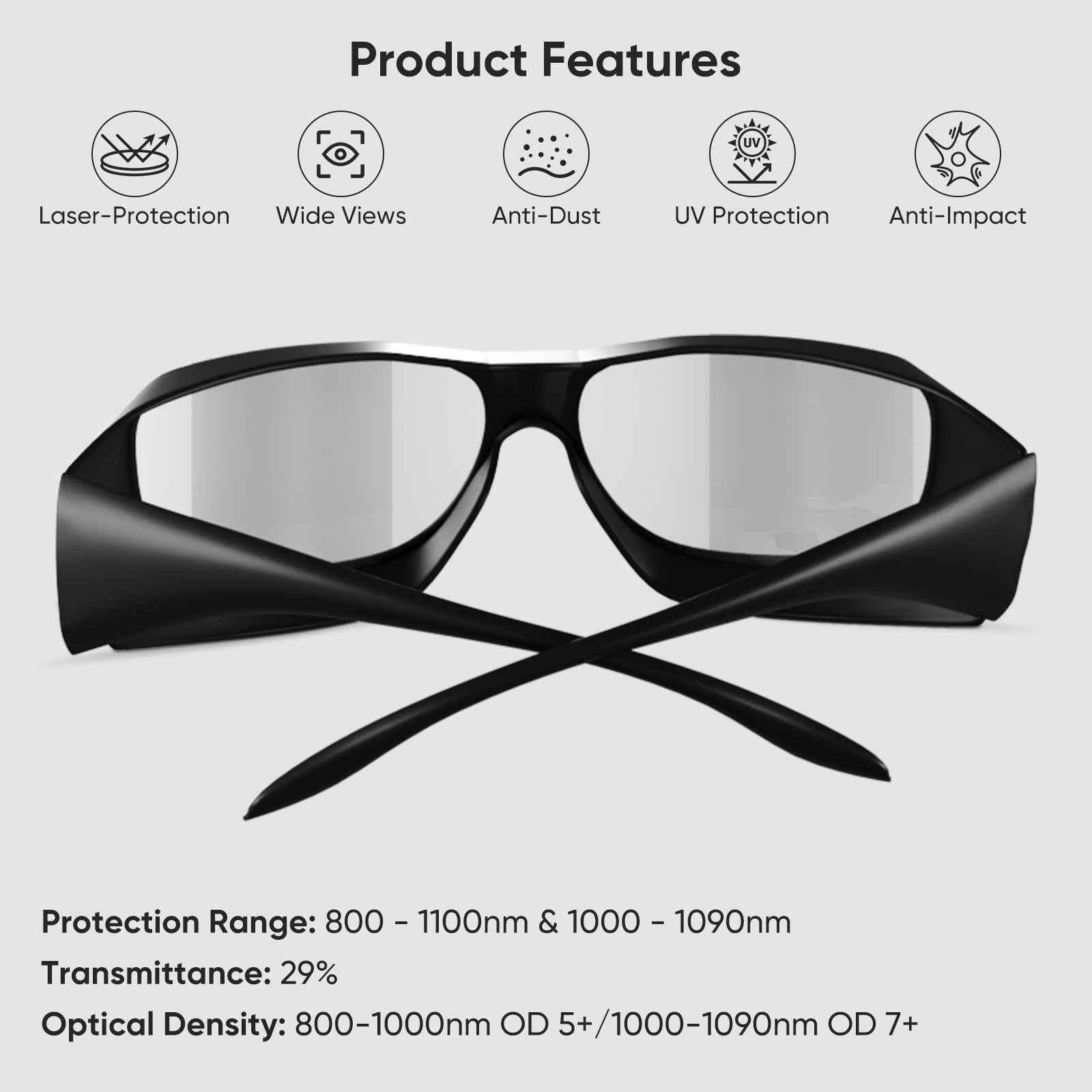 Fiber Laser Engravers Protective Glasses-1064nm-OD7