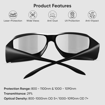 Fiber Laser Engravers Protective Glasses-1064nm-OD7