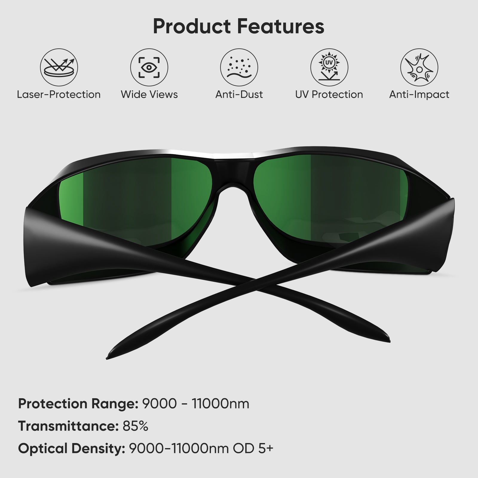 Co2 Laser Engravers Protective Glasses-10640nm-OD5