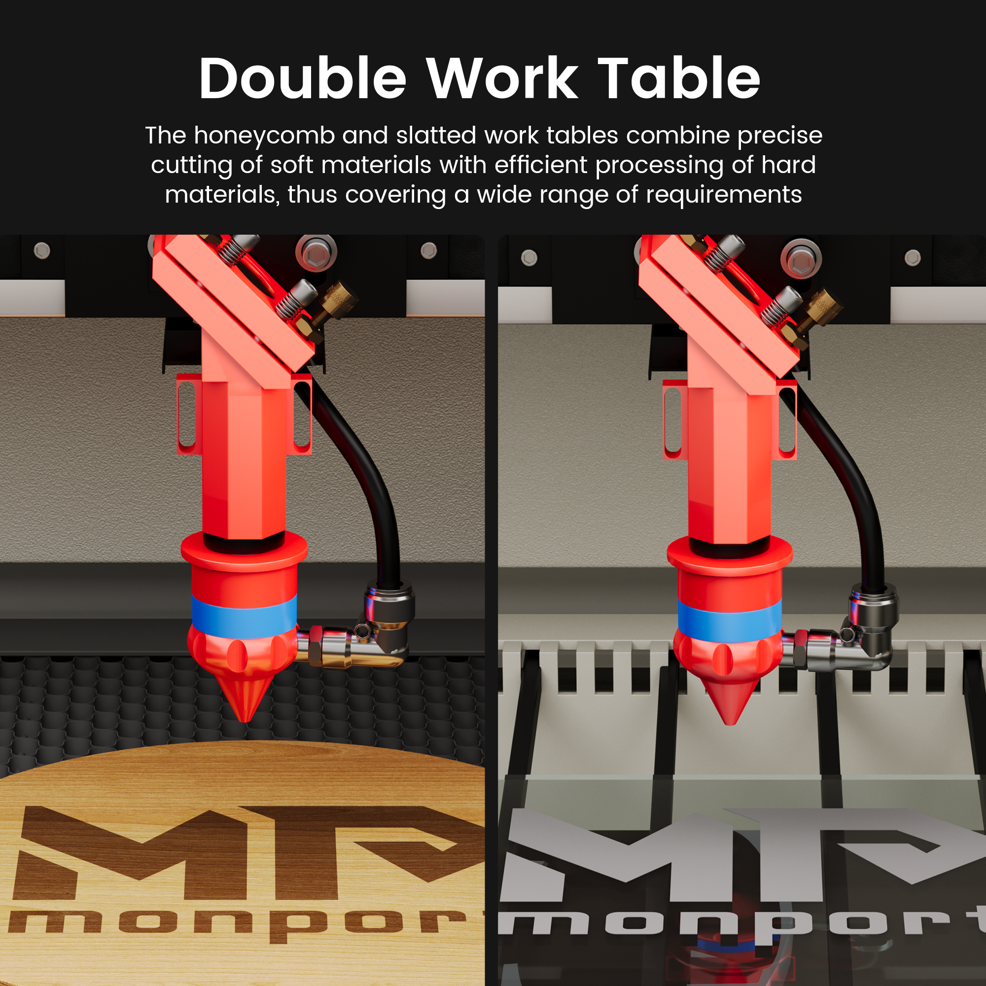 Monport 90W CO2 Laser Engraver & Cutter (28