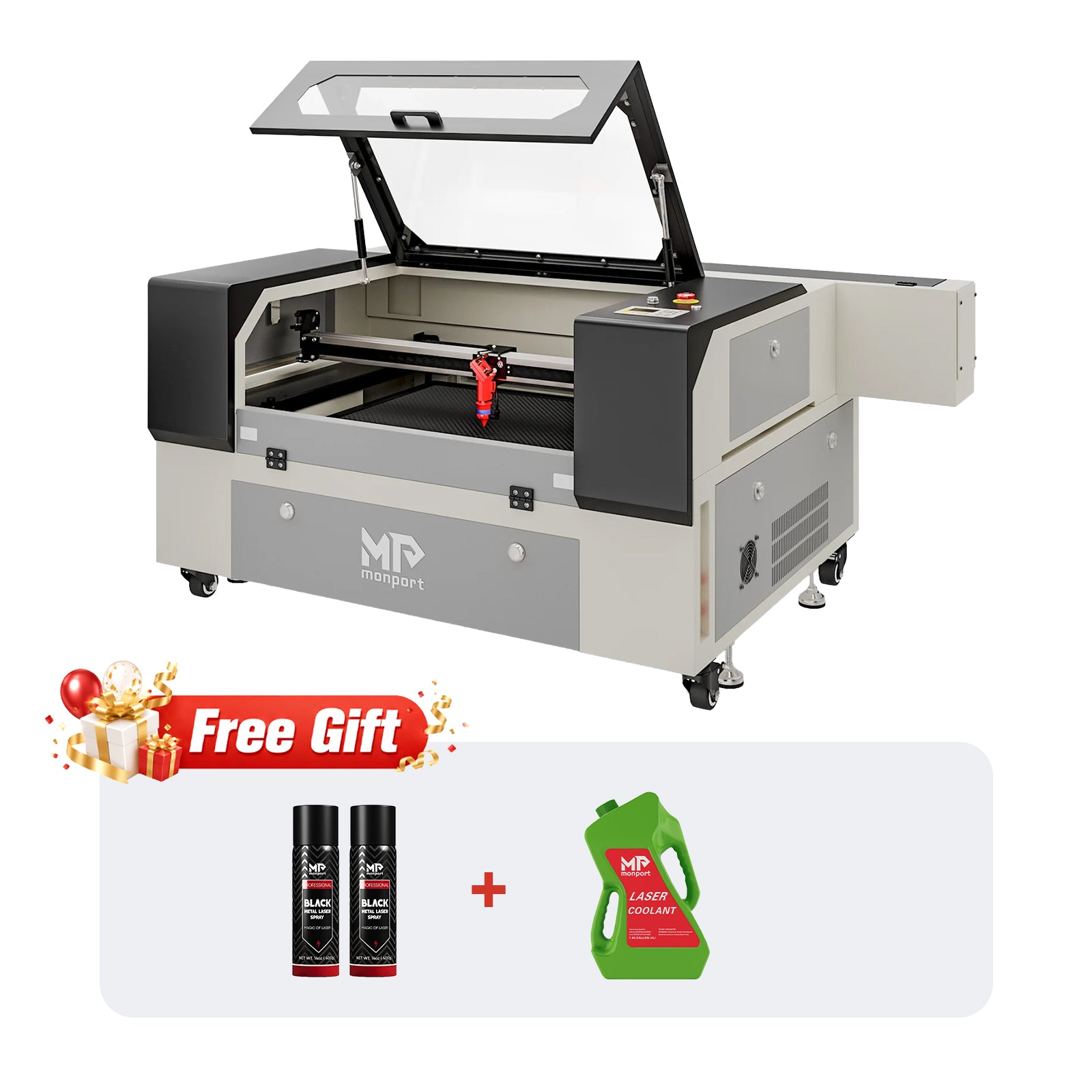 Monport 90W CO2 Laser Engraver & Cutter (28" x 20") with Autofocus