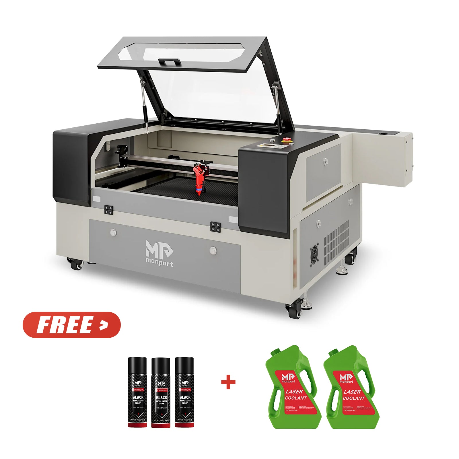 Monport 90W CO2 Laser Engraver & Cutter (28" x 20") with Autofocus