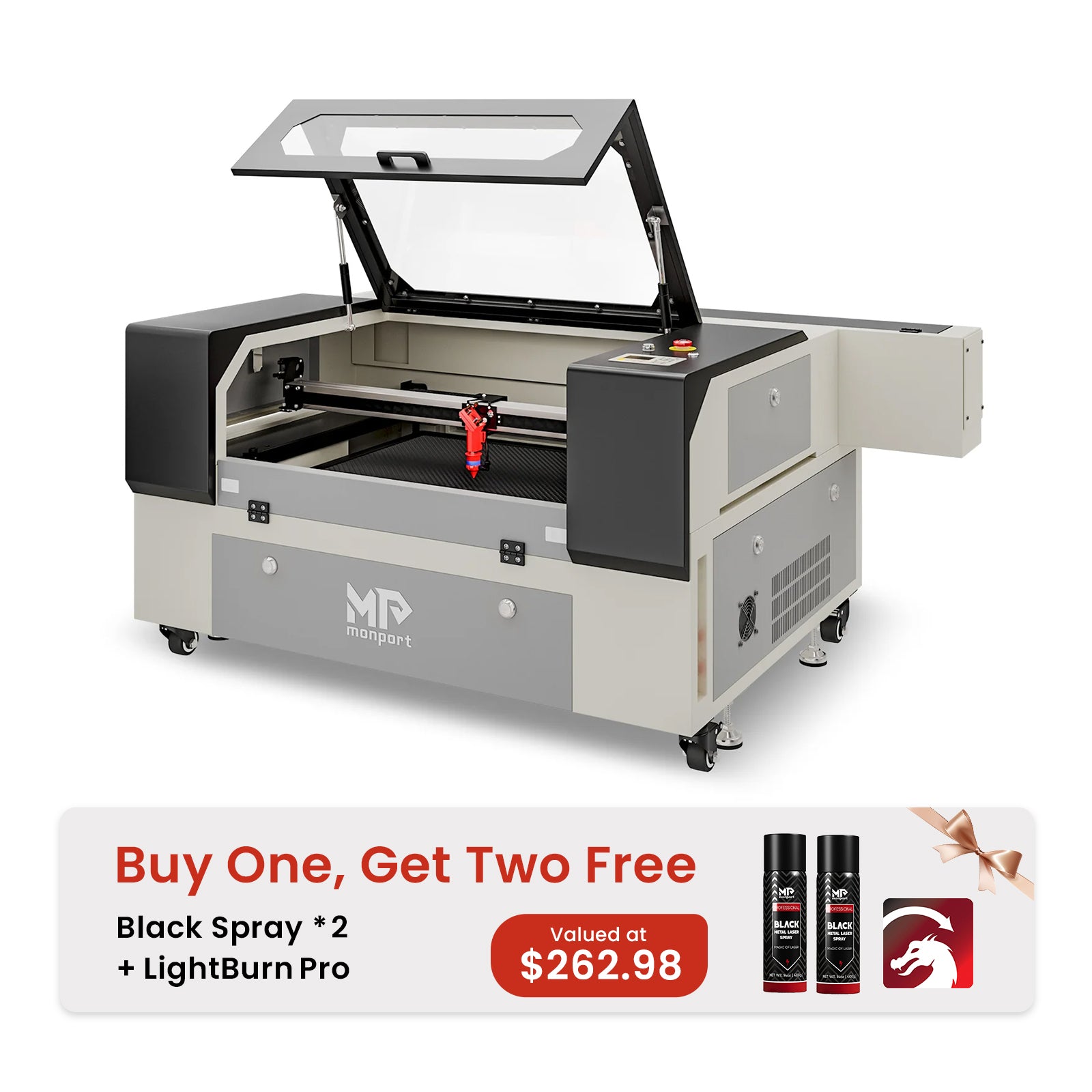 Monport 90W CO2 Laser Engraver & Cutter (28
