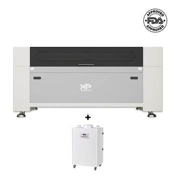 Bundle Sale |Monport 150W CO2 Laser Engraver & Cutter (64" x 40") + 350W Fume Extractor