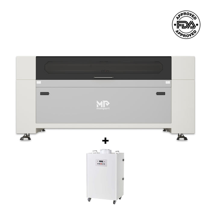 Bundle Sale |Monport 150W CO2 Laser Engraver & Cutter (64