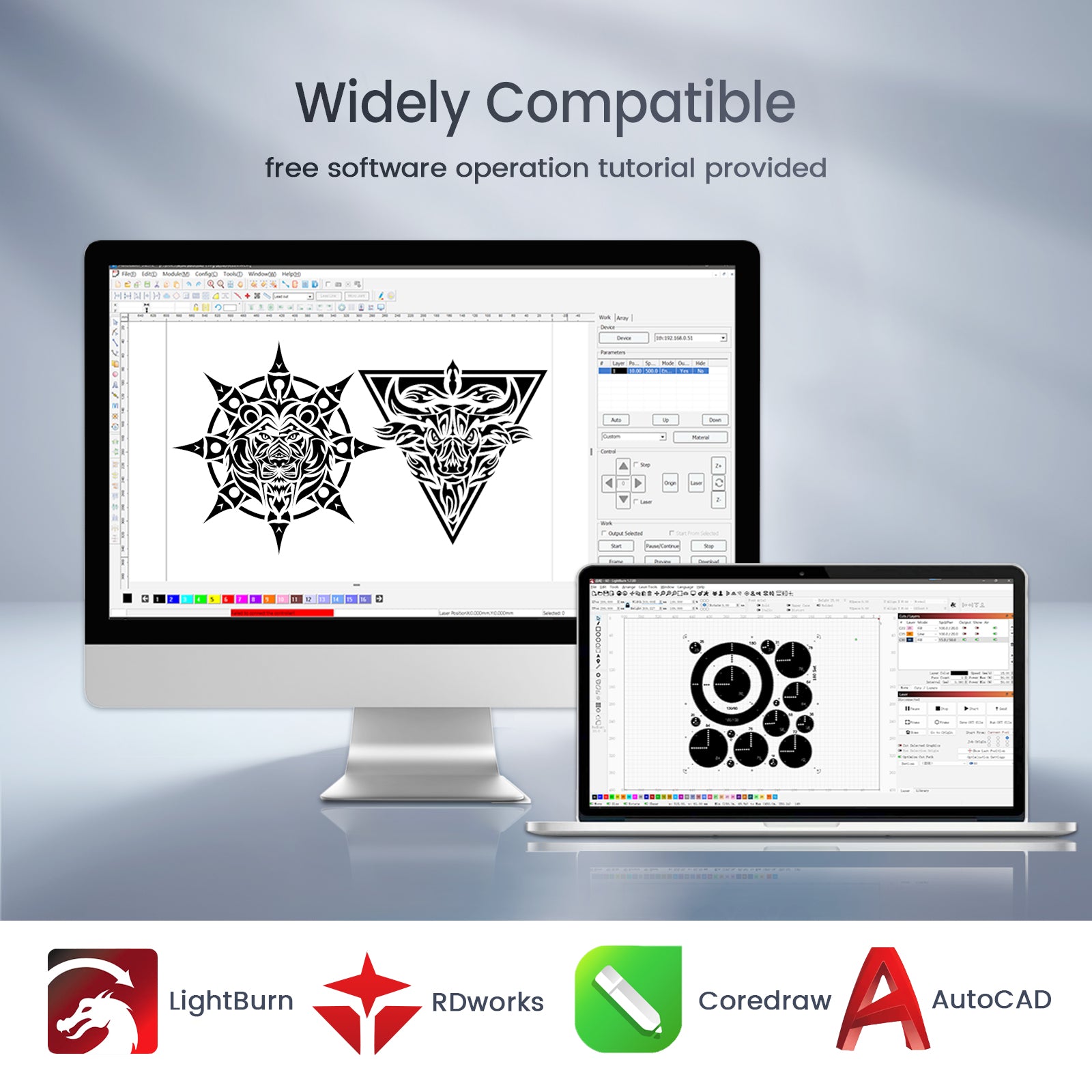 Monport Effi13S Upgraded 130W CO2 Laser Engraver & Cutter with Autofocus and Built-in Water Chiller