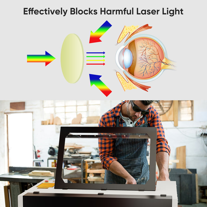 Co2 Laser Engravers Protective Glasses-10640nm-OD5