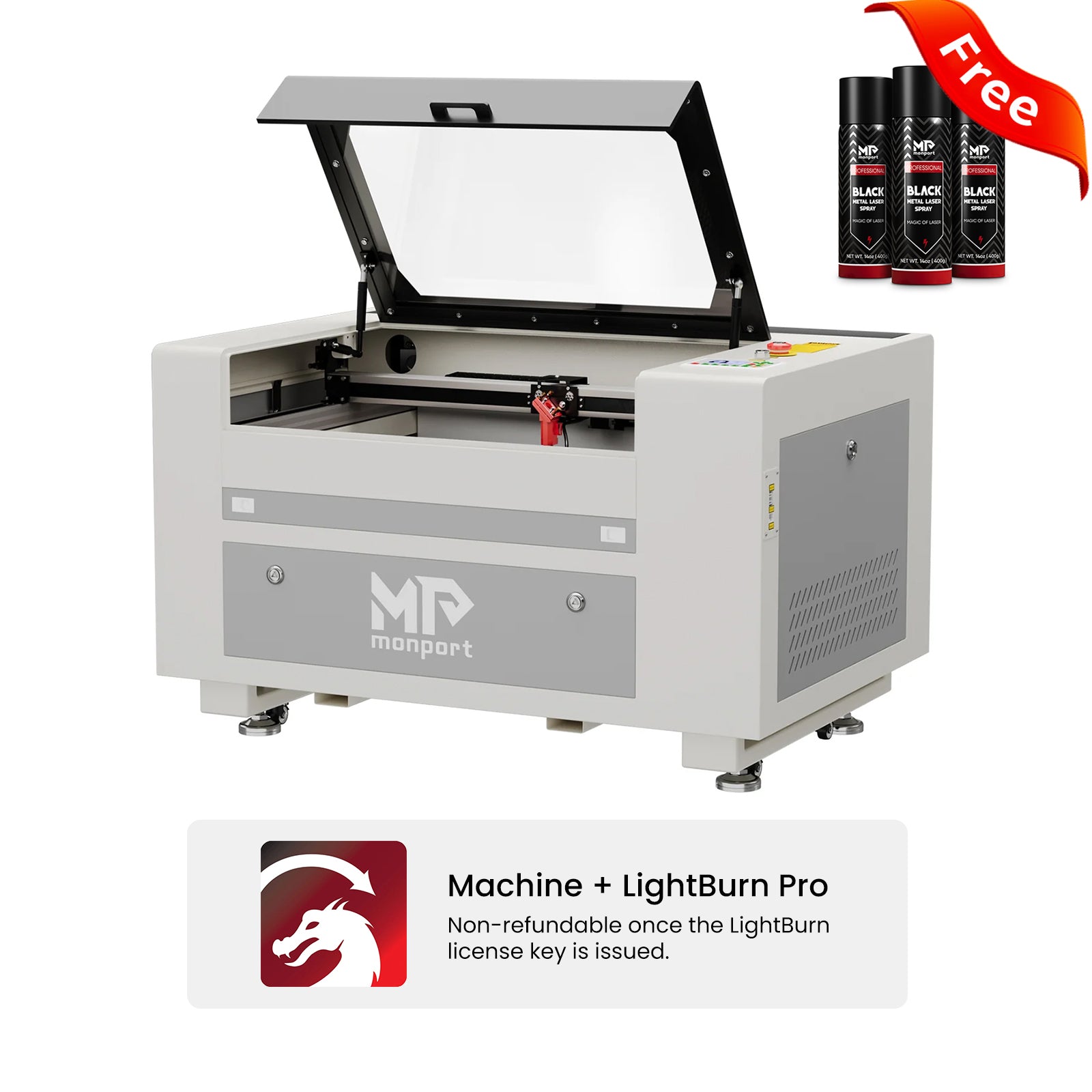 Monport 60W CO2 Laser Engraver & Cutter (24