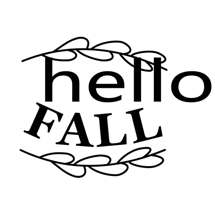 Hello Fall Wood Engraving-File