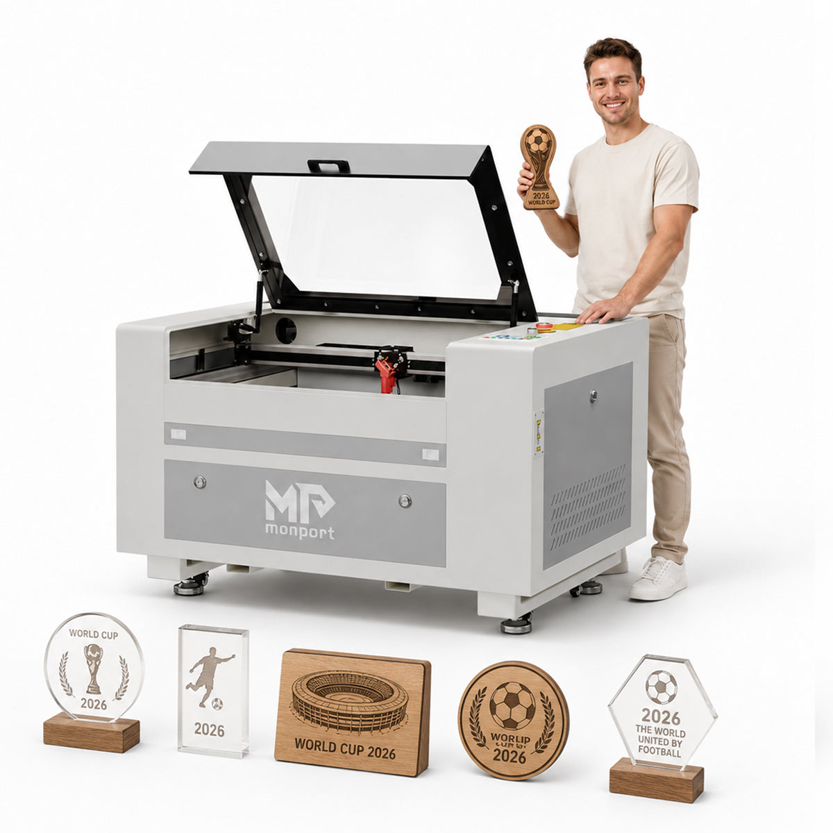 Monport 60W CO2 Laser Engraver & Cutter (24