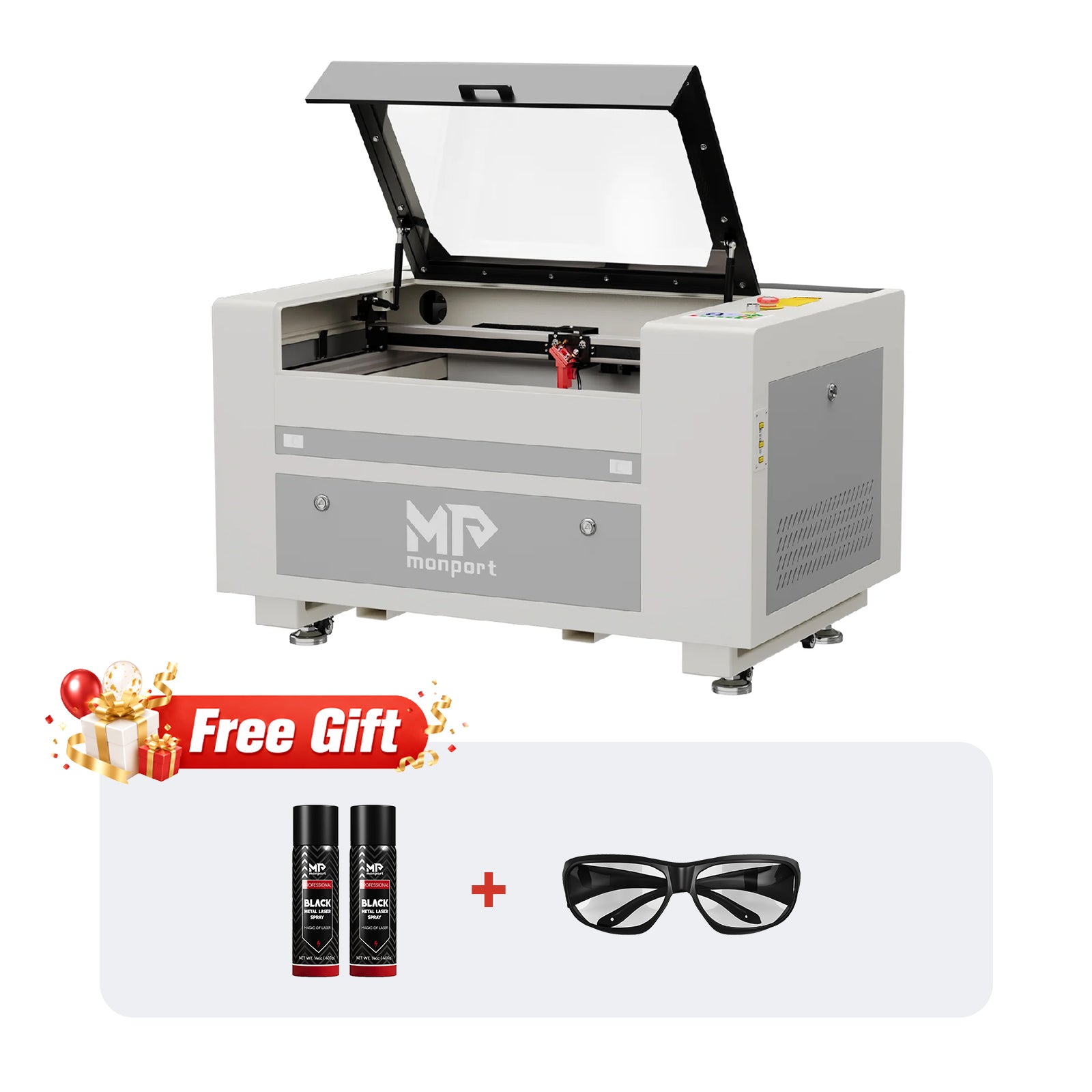 Monport 60W CO2 Laser Engraver & Cutter (24