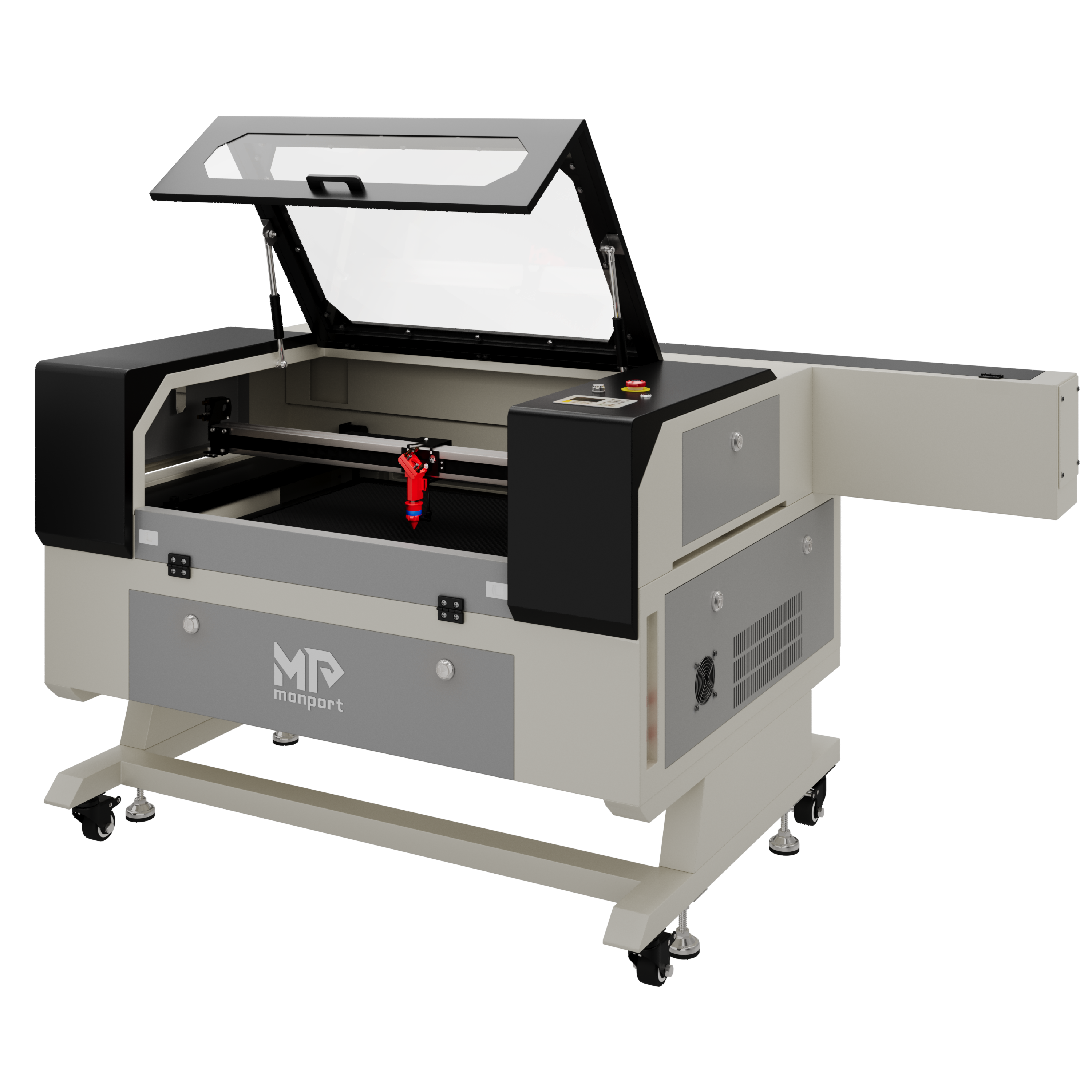 Monport 100W CO2 Laser Engraver & Cutter (28" x 20") with Autofocus and Bracket