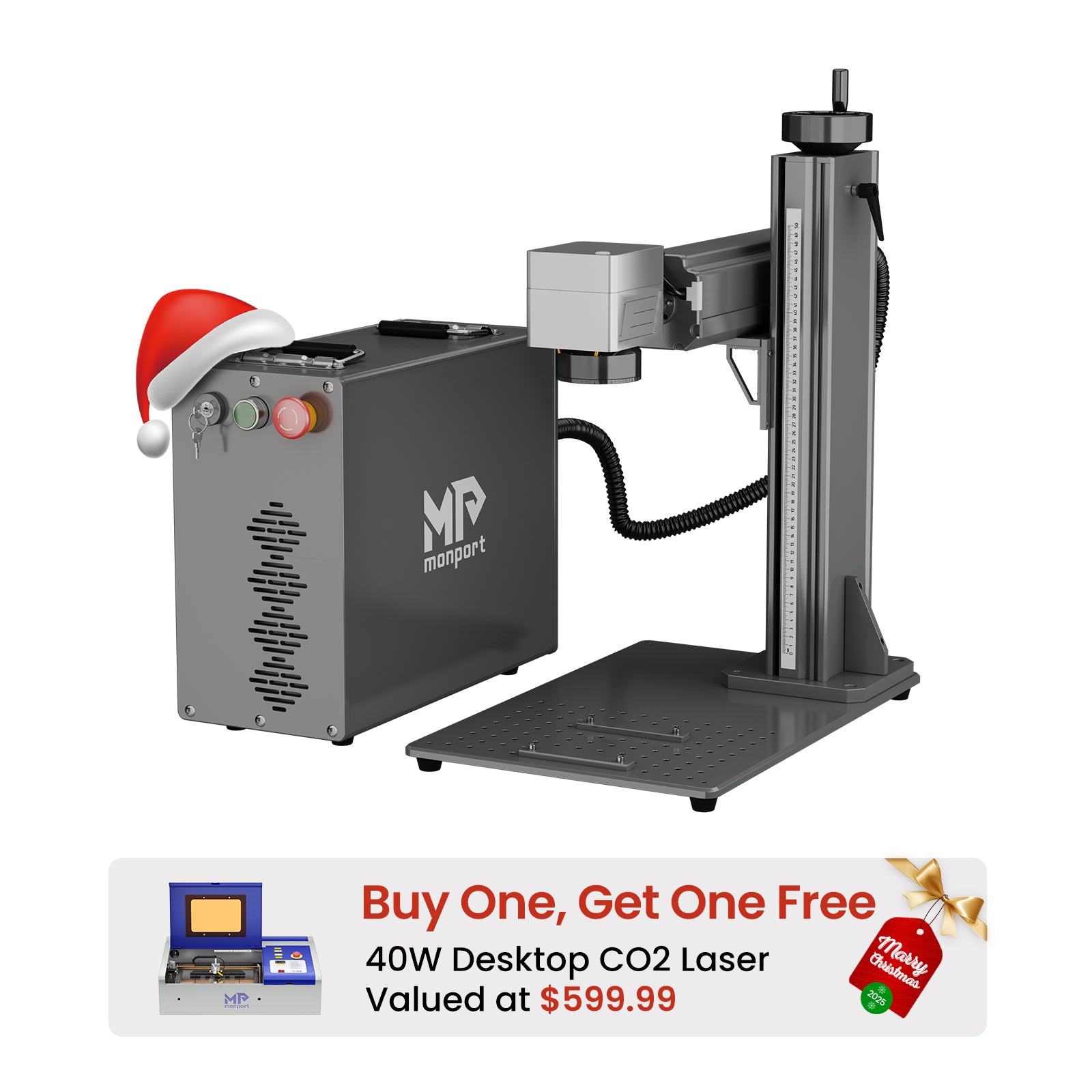 Monport GPro 60W Split MOPA Fiber Laser Engraver & Marking Machine With Manual Focus