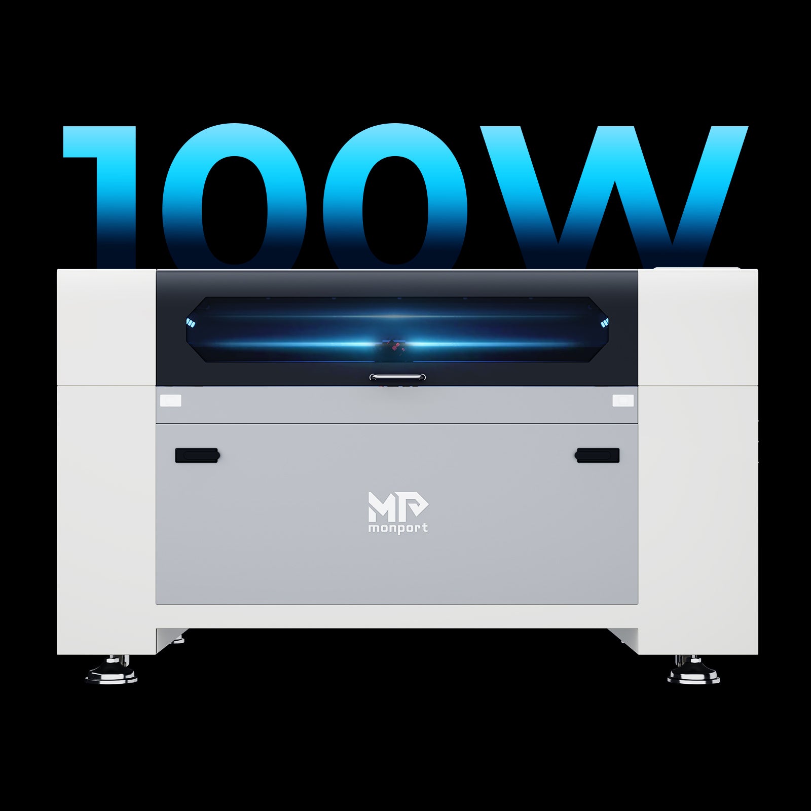 Monport Effi10S Upgraded 100W CO2 Laser Engraver & Cutter with Autofocus and Built-in Water Chiller