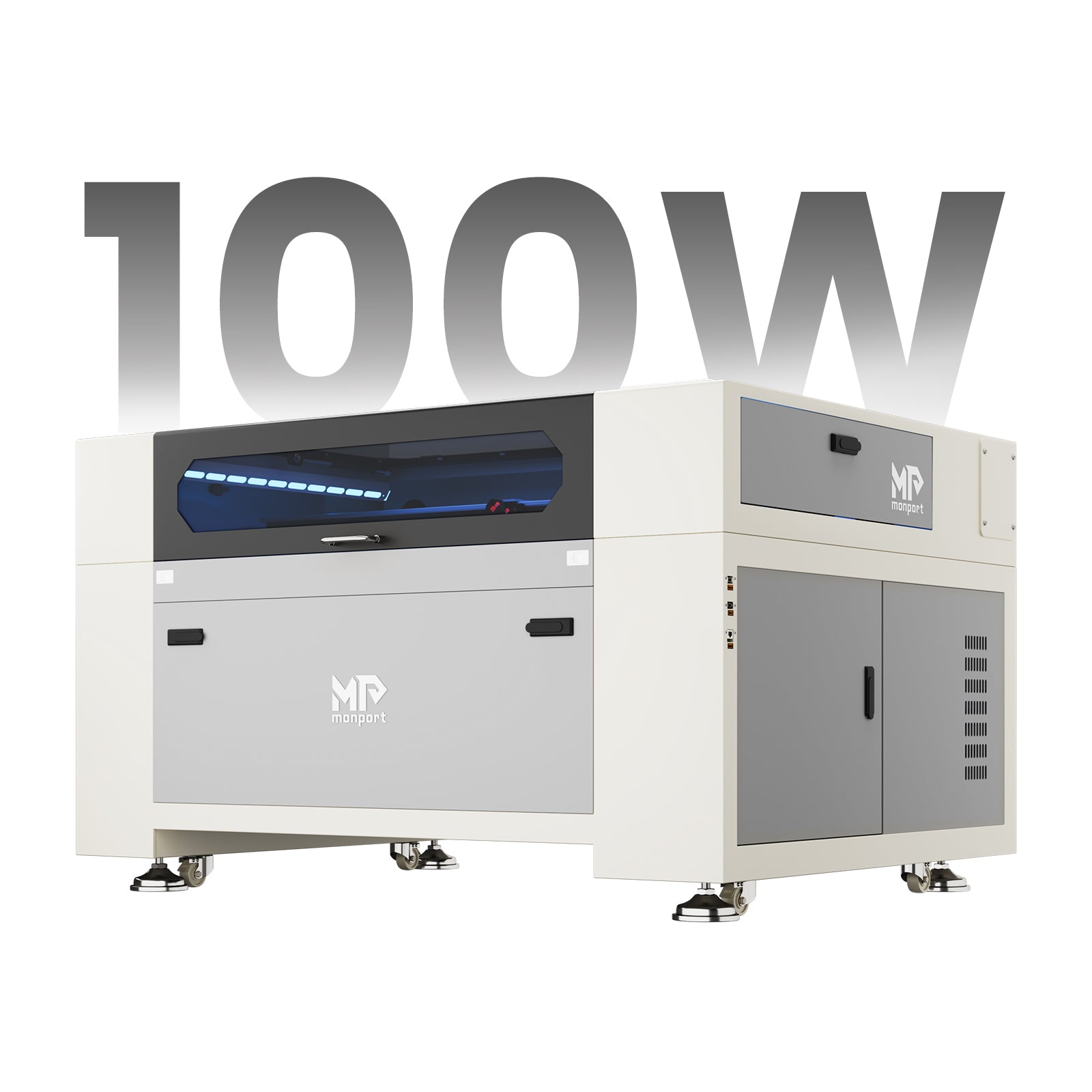Monport Effi10S Upgraded 100W CO2 Laser Engraver & Cutter with Autofocus and Built-in Water Chiller