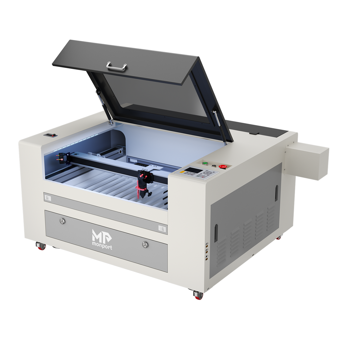 Monport Effi7S Upgraded 90W CO2 Laser Engraver & Cutter (28" x 20") with Autofocus