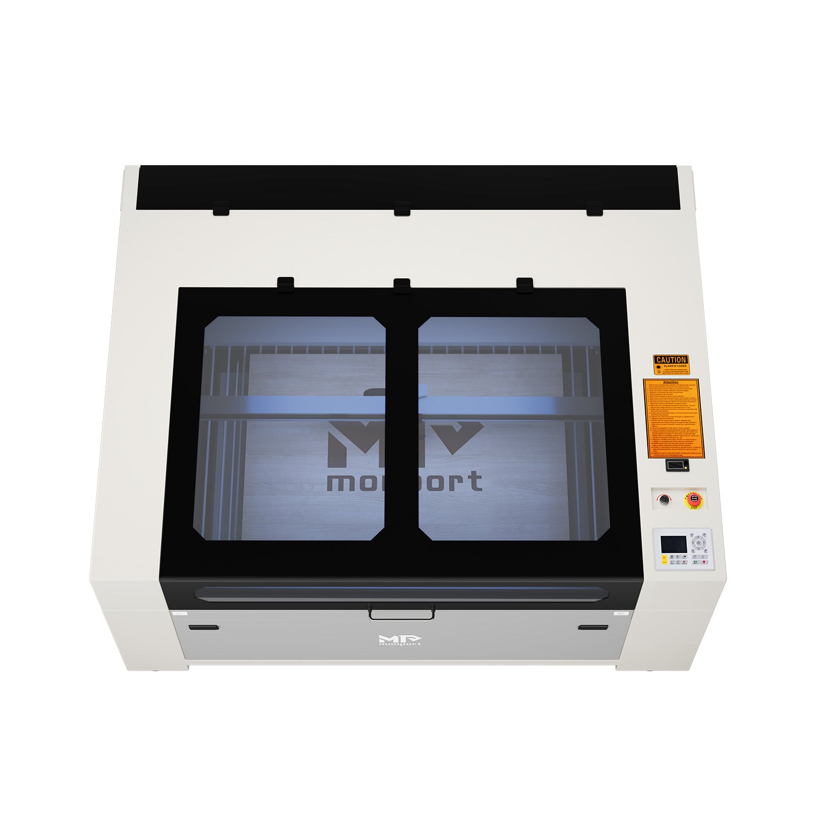 Monport Effi16S Upgraded 150W CO2 Laser Engraver & Cutter (63" × 40") with Autofocus and Built-in Water Chiller