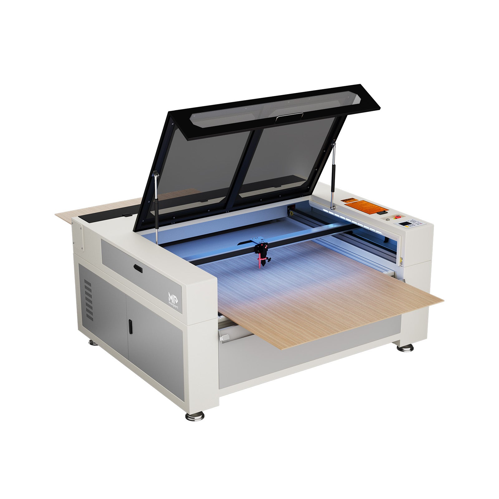 Monport Effi16S Upgraded 150W CO2 Laser Engraver & Cutter (63" × 40") with Autofocus and Built-in Water Chiller