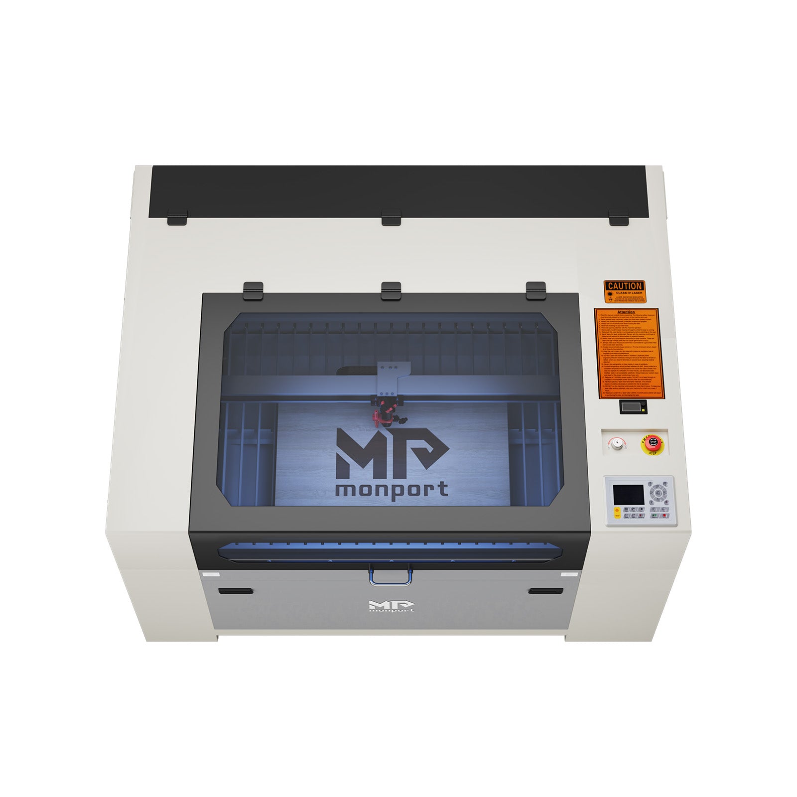 Monport Effi10S Upgraded 100W CO2 Laser Engraver & Cutter with (40" × 24") Autofocus and Built-in Water Chiller
