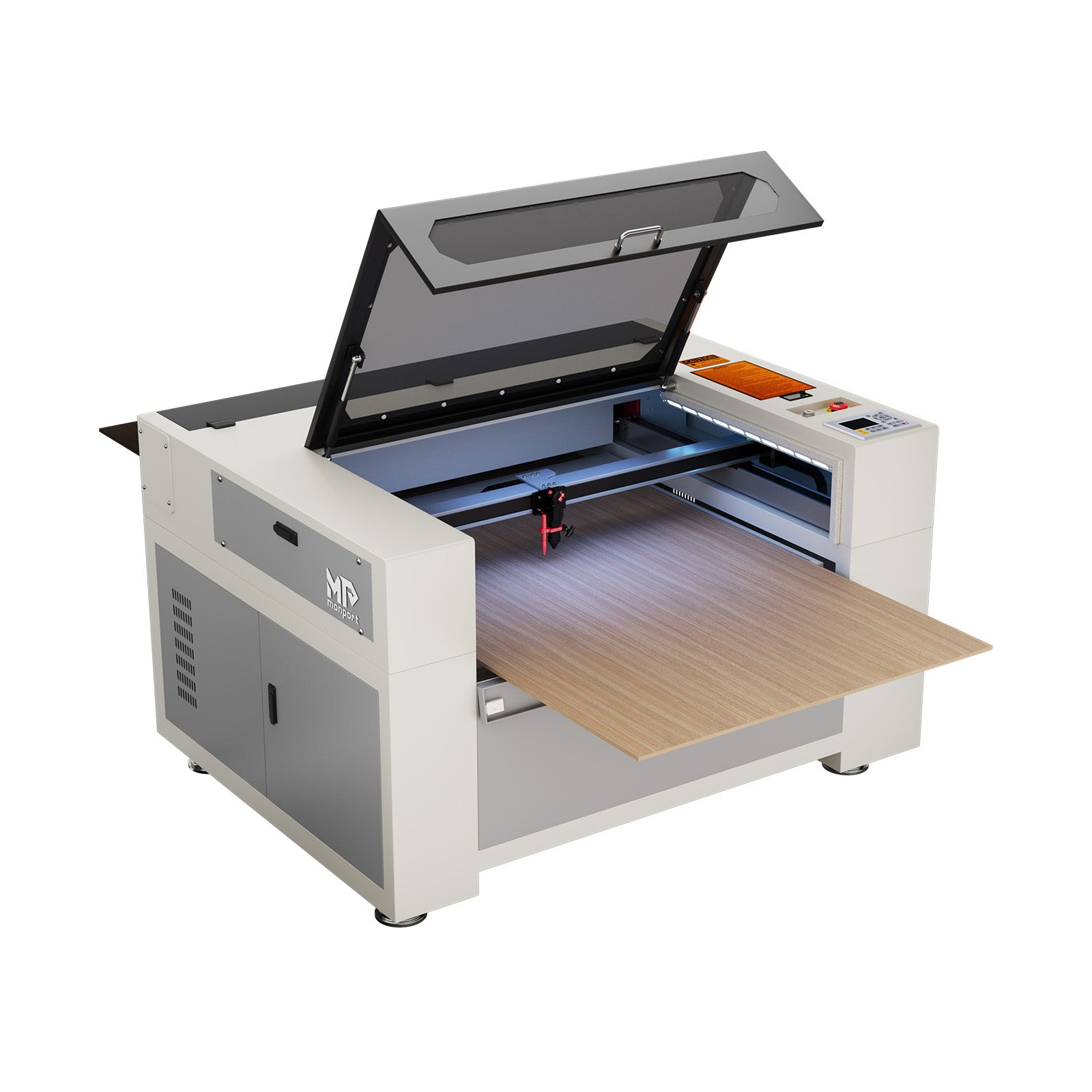 Monport Effi10S Upgraded 100W CO2 Laser Engraver & Cutter with (40" × 24") Autofocus and Built-in Water Chiller