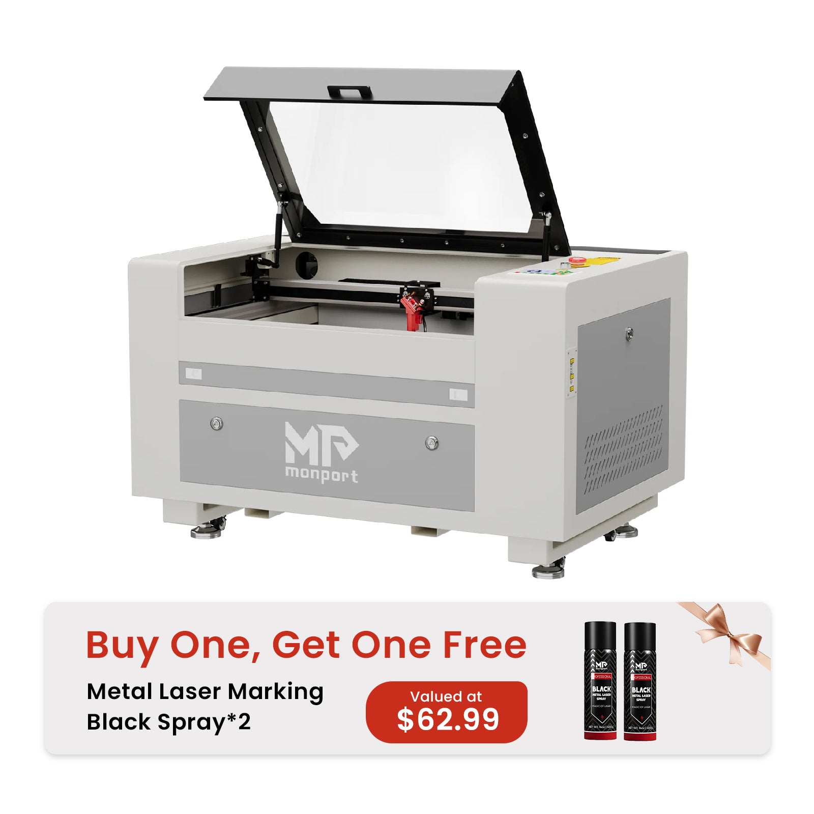 Monport 60W CO2 Laser Engraver & Cutter (24