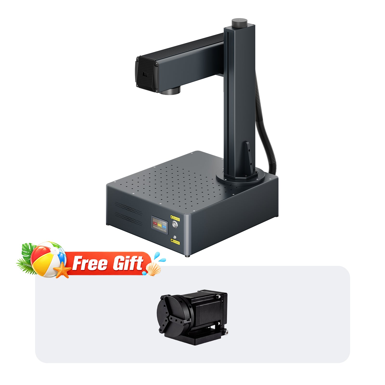 Monport GA 60W MOPA Fiber Laser Integrated Engraver & Color Marking Machine with AutoFocus