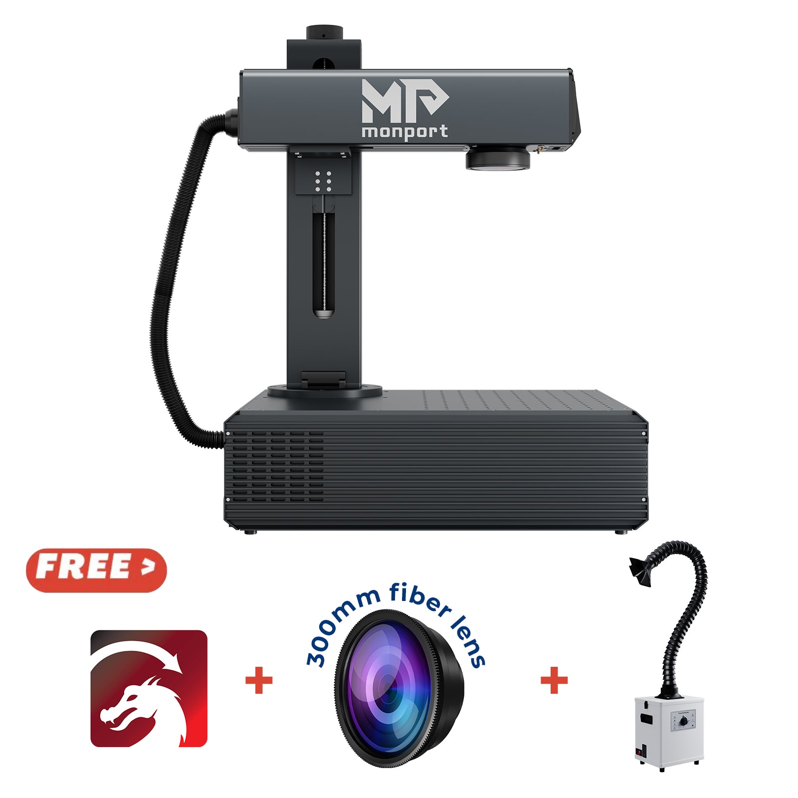 Bundle Sale | Monport GA 100W MOPA Fiber Laser Engraver