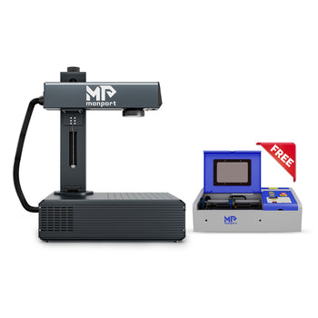 Monport GA 100W Upgraded Integrated MOPA Fiber Laser Engraver & Marking Machine with Auto Focus