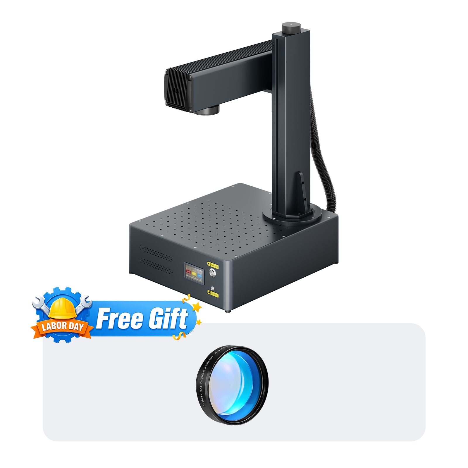 Monport GA 60W MOPA Fiber Laser Integrated Engraver & Color Marking Machine with AutoFocus