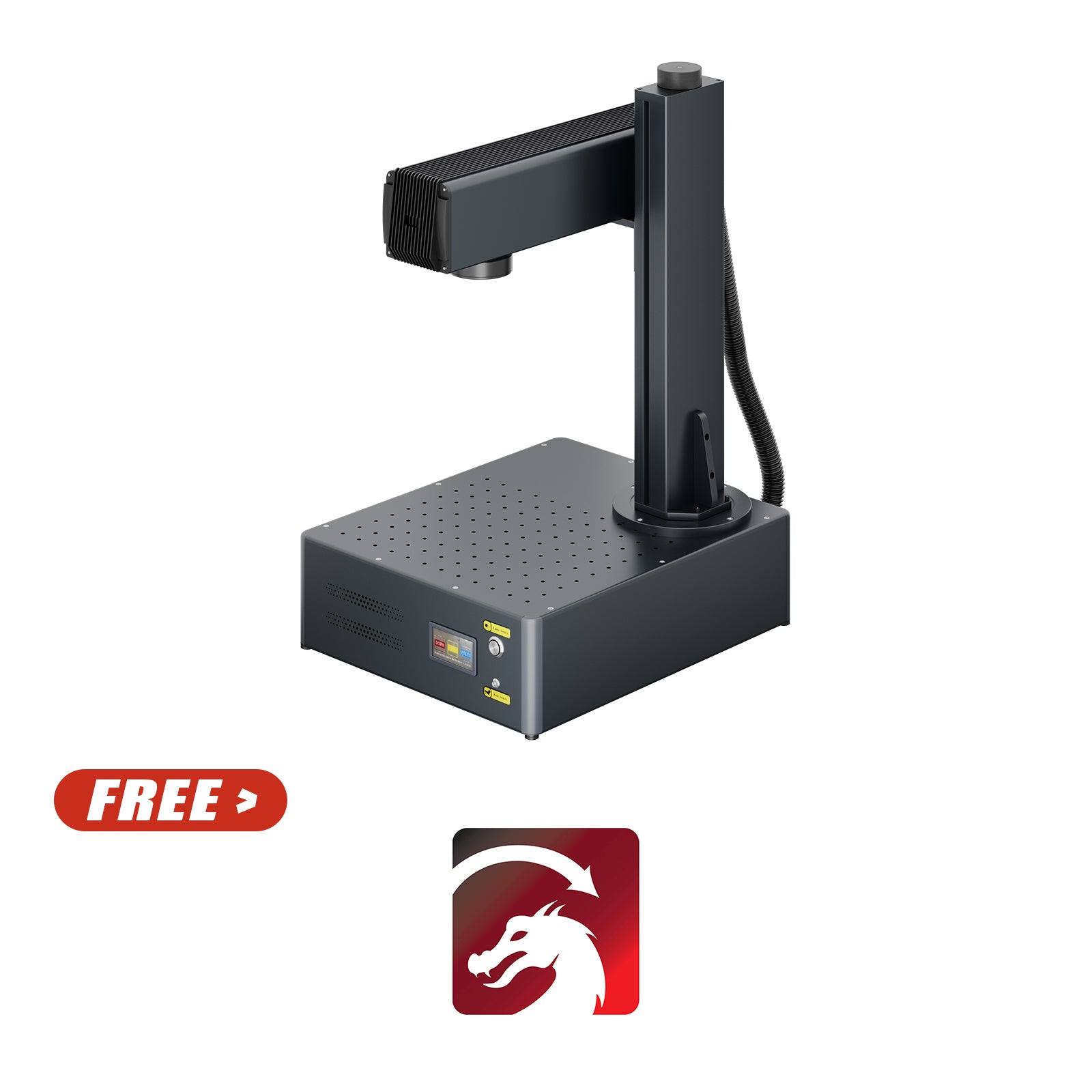 Monport GA 100W MOPA Fiber Laser Integrated Engraver & Color Marking Machine with AutoFocus