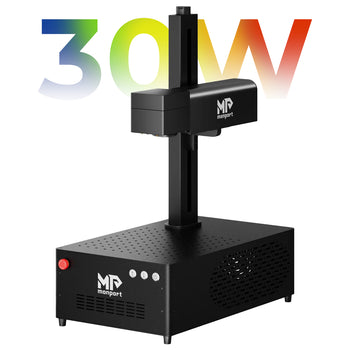 Monport GI 30W Integrated MOPA Fiber Laser Engraver & Marking Machine with Electric Lifting