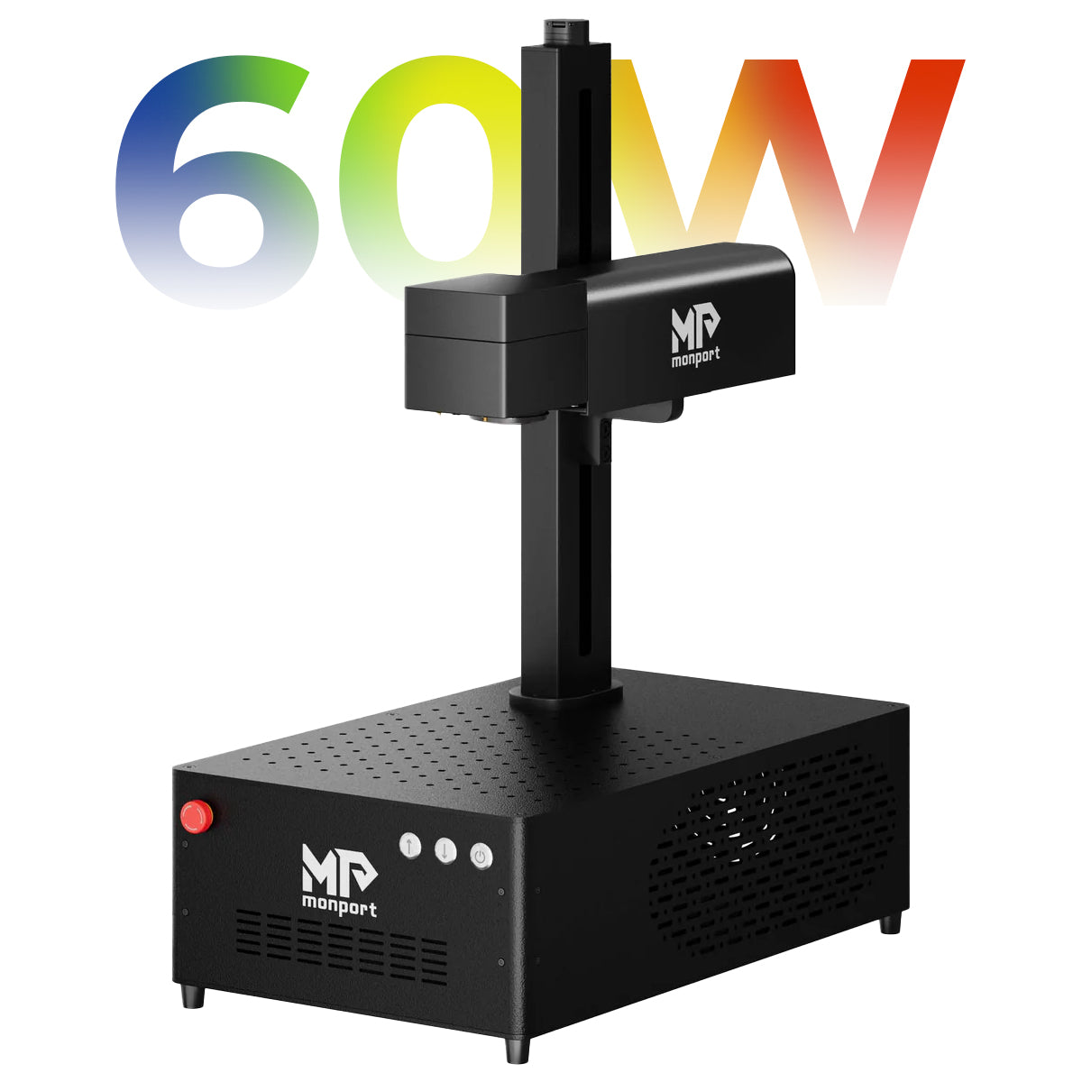 Monport GI 60W Integrated MOPA Fiber Laser Engraver & Marking Machine with Electric Lifting