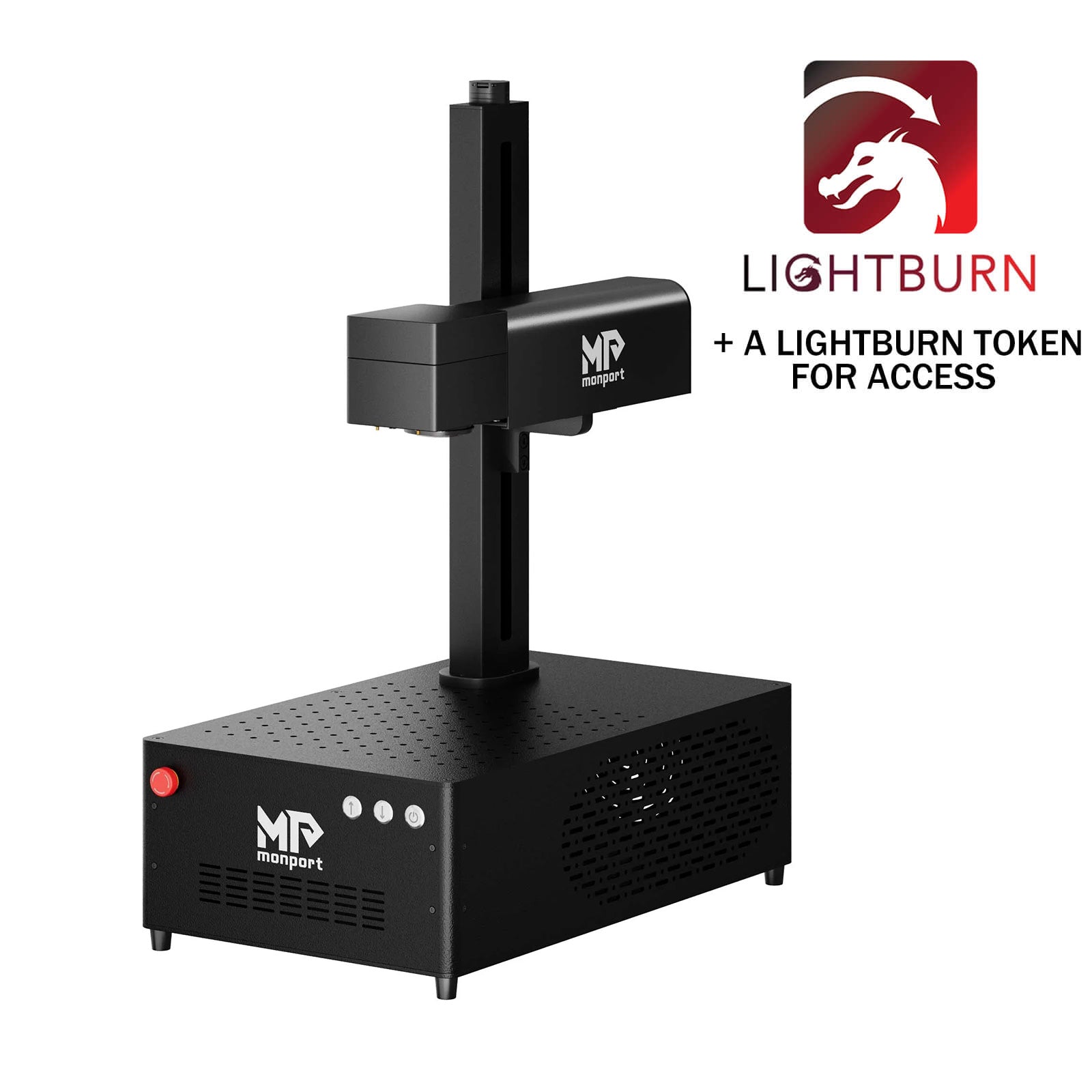 Pre-Owned | Monport GI Integrated MOPA Fiber Laser Engraver & Marking Machine with Electric Lifting (20W / 60W, 3-Month Warranty)