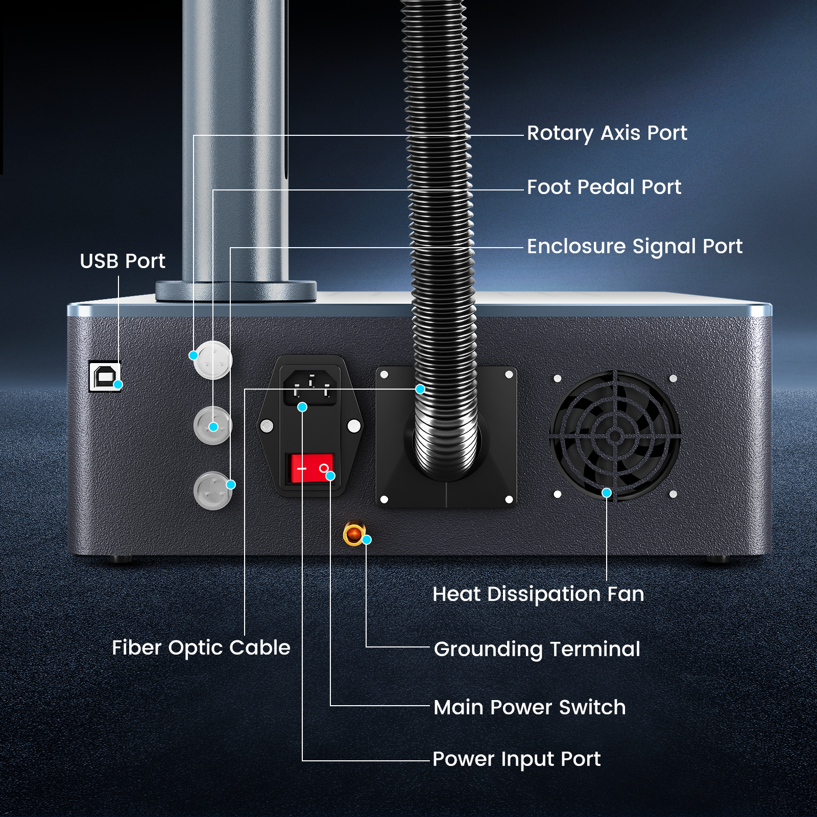 Pre-Sale Monport GM 60W Pro Integrated JPT MOPA Fiber Laser Engraver & Marking Machine with AutoFocus