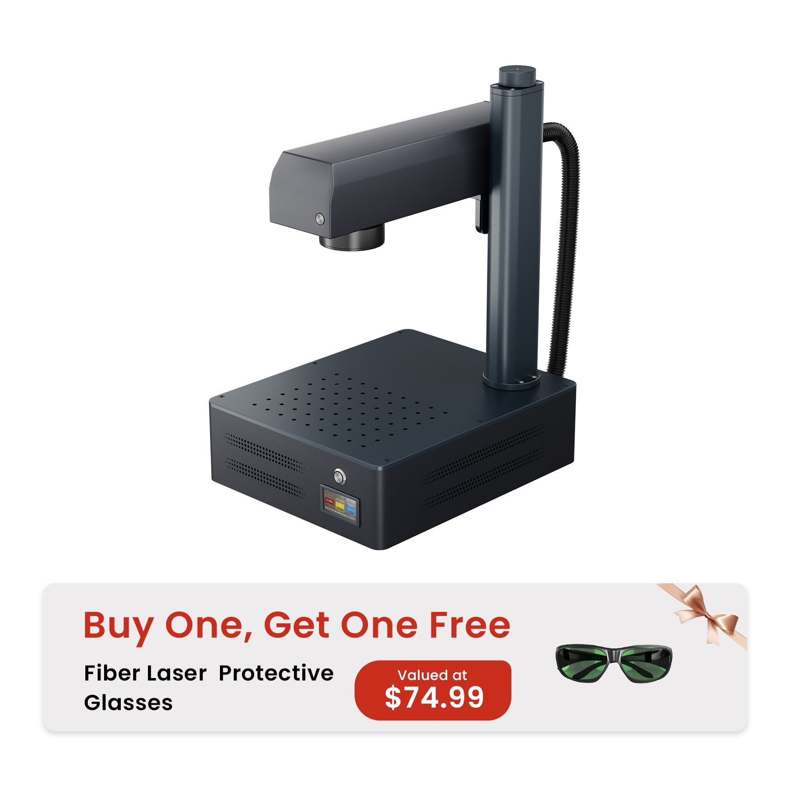 Monport GM 60W Pro Integrated JPT MOPA Fiber Laser Engraver & Marking Machine with AutoFocus