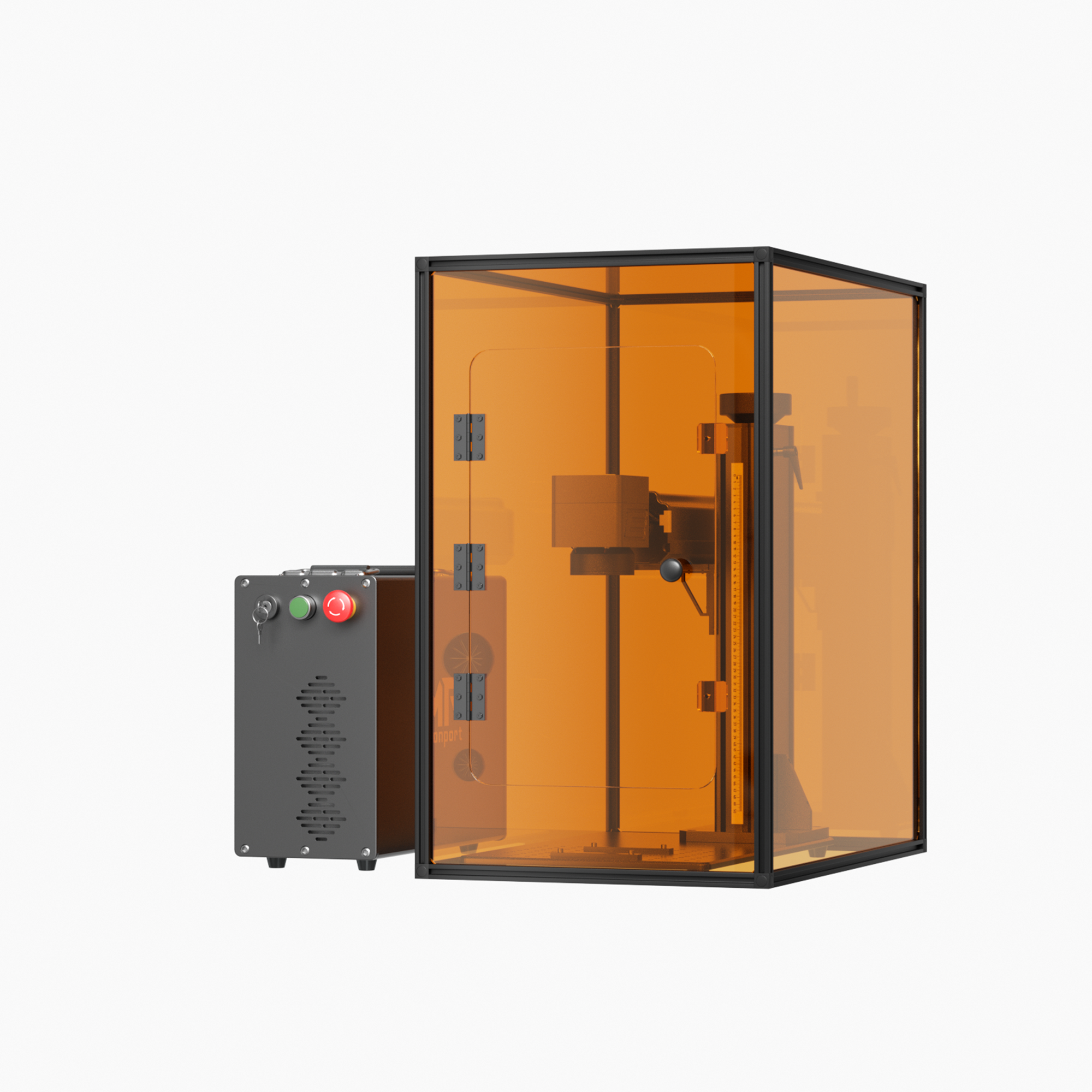 Monport GPro Vision Split MOPA Fiber Laser Engraver with Color Marking & Auto Focus